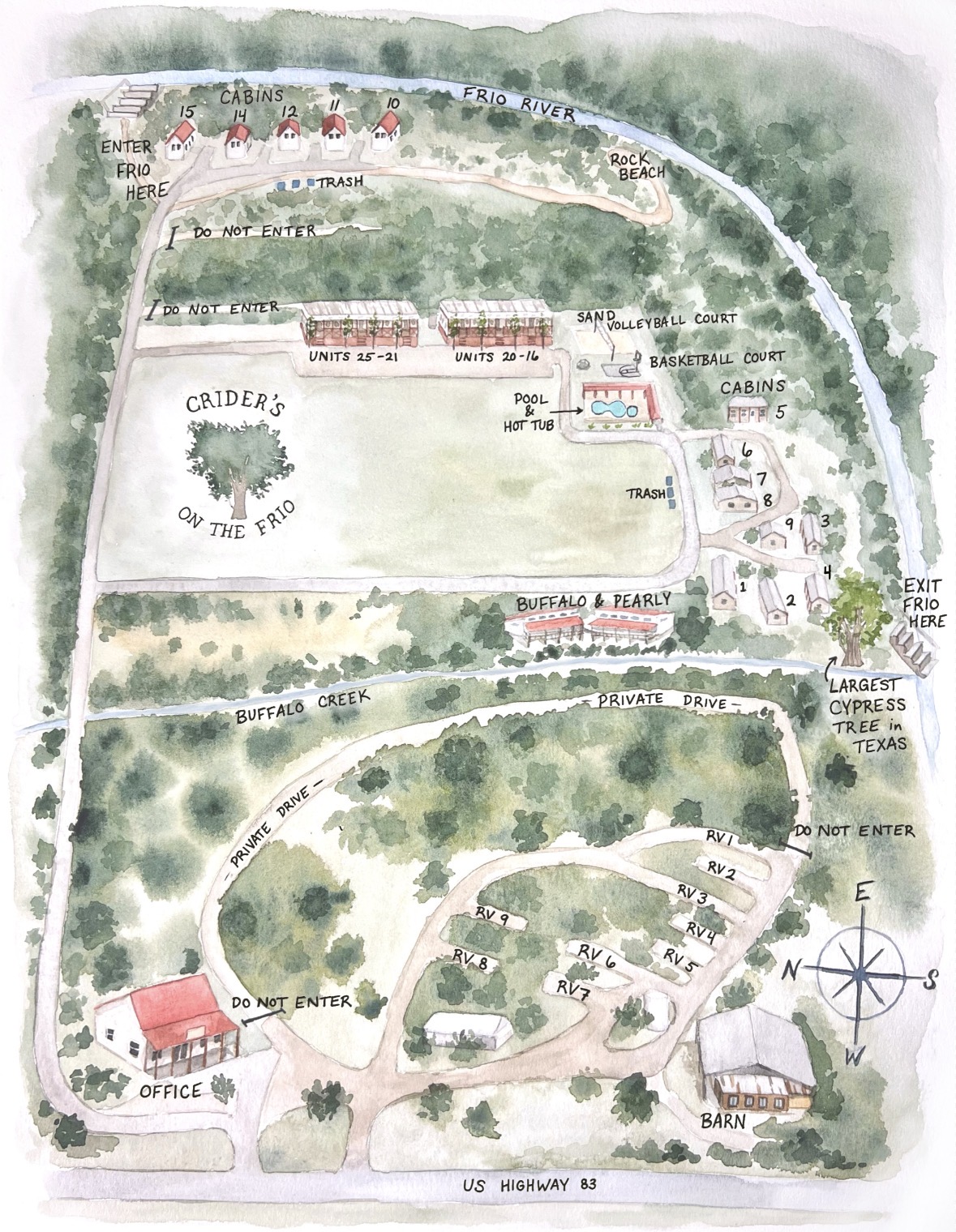 Map of Criders